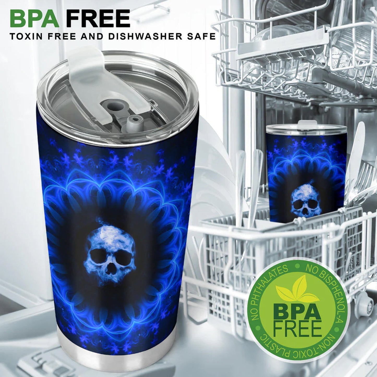 Christmas skull mug, evil beer mug, skull in fire jumbo Mug, gothic skull tumblr, horror coffee mug, motorcycle skull beer mug halloween cup