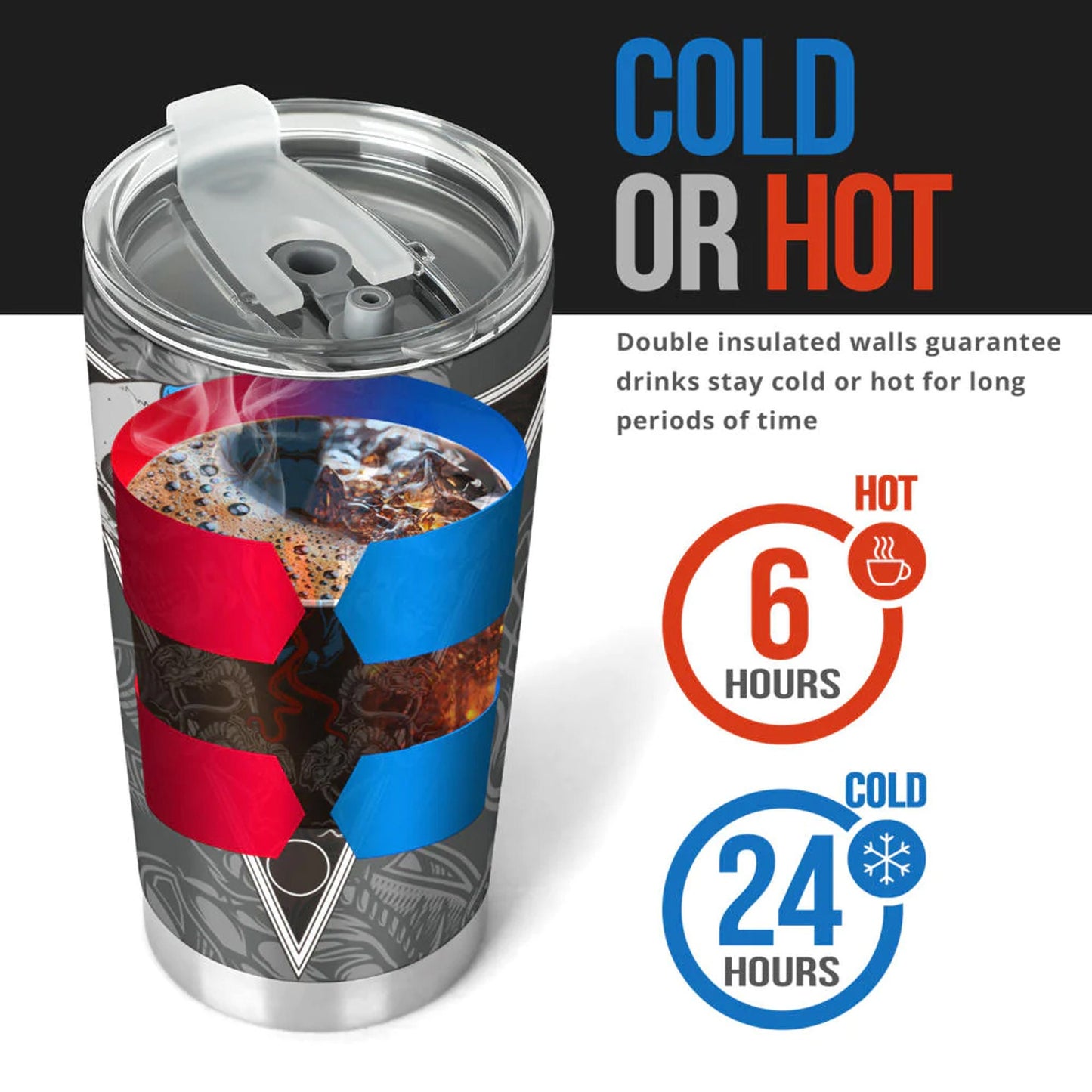 Death skull tumblr, flower skull travel mug, motorcycle skull beer mug, goth mug, grim reaper travel mug, floral skull cup, christmas skull