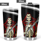 Halloween beer mug, evil jumbo Mug, skull in fire tumbler cup mug, gothic skull tumblr, floral skull travel mug, skeleton tumbler cup mug