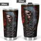 Horror mug, flame skull tumblr, skeleton freezer Mug, rose skull tumblr, flaming skull cup, gothic skull freezer Mug, floral skull tumbler