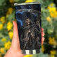 Skull in fire tumbler cup mug, flower skull jumbo Mug, flaming skull jumbo Mug, motorcycle skull tumbler cup mug, skull tumblr, flower skull