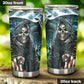 Motorcycle skull mug, halloween freezer Mug, death skull tumbler cup mug, motorcycle skull tumblr, grim reaper cup, biker skull travel mug