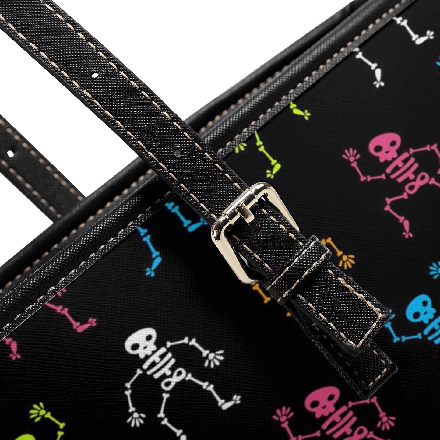 Skeleton cosmetic bag, evil cosmetic bag, floral skull travel bag, flame skull messenger bag, goth messenger bag, halloween crossbody bag
