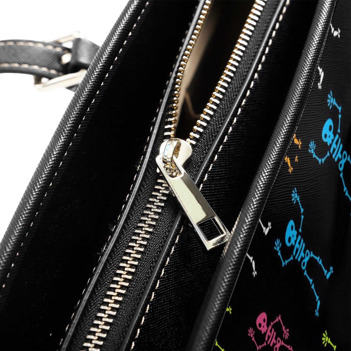 Skeleton cosmetic bag, evil cosmetic bag, floral skull travel bag, flame skull messenger bag, goth messenger bag, halloween crossbody bag