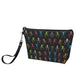 Skeleton cosmetic bag, evil cosmetic bag, floral skull travel bag, flame skull messenger bag, goth messenger bag, halloween crossbody bag