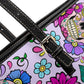 Candy skull long wallet calaveras skull shoulder bag day of the dead cosmetic wallet dia de los muertos skull shoulder bag sugar skull purse