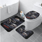Evil bath rug, halloween rug for bathroom flaming skull bathroom toilet set punisher skull shower curtain grim reaper shower curtain bathrug