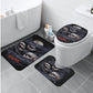 Evil bath rug, halloween rug for bathroom flaming skull bathroom toilet set punisher skull shower curtain grim reaper shower curtain bathrug