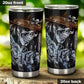 Flaming skull jumbo Mug, gothic skull freezer Mug, flower skull jumbo Mug, gothic skull tumblr, horror beer mug, rose skull tumbler mug cup