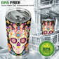 Sugar skull cup, mexico freezer Mug, mexico cup, cinco de mayo skull jumbo Mug, dia de los muertos skull coffee mug, day of the dead freezer