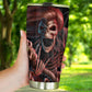 Skeleton freezer Mug, skull mug, biker skull tumbler cup mug, halloween freezer Mug, halloween mug, punisher skull beer mug flower skull cup