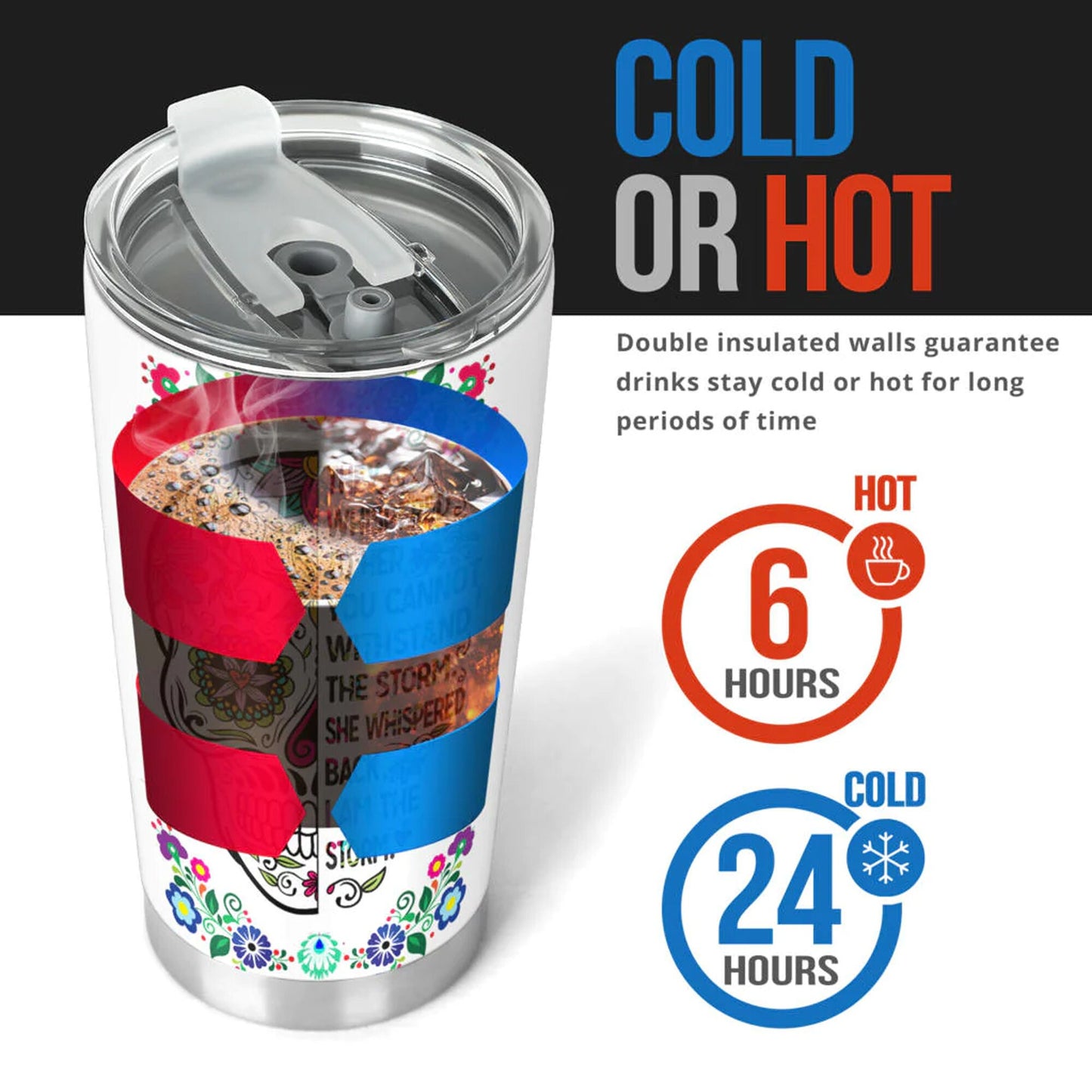 Sugar skull freezer Mug, sugar skull girl tumblr, sugar skull beer mug, sugar skull girl travel mug, mexico tumbler cup mug, sugar skull mug