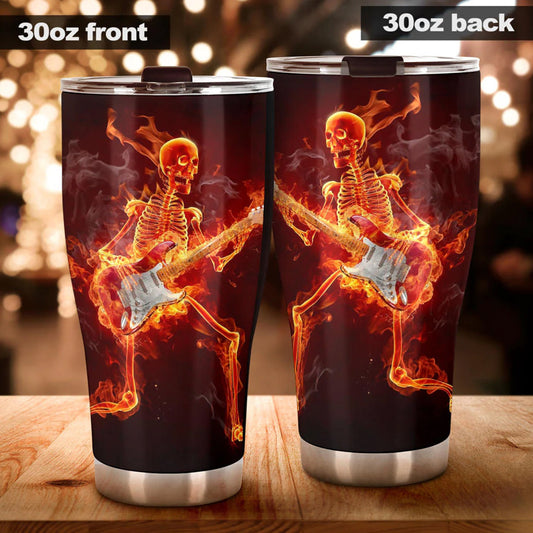 Motorcycle skull tumbler cup mug, skeleton tumblr, christmas skull beer mug, rose skull cup, grim reaper mug, skull in fire tumblr mug cup
