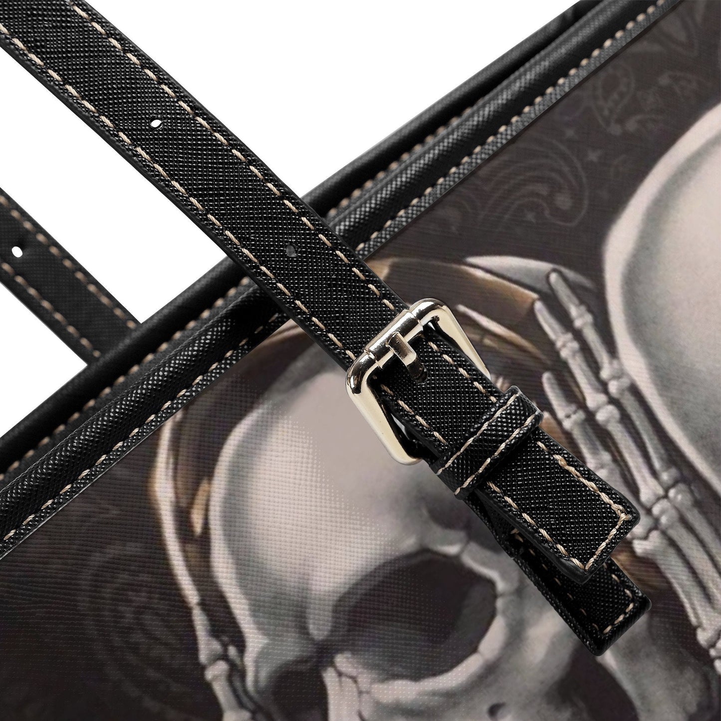 Evil travel bag, goth handbag, flaming skull purse, skeleton cosmetic bag, skeleton long wallet, skull in fire travel bag, christmas skull