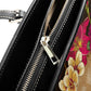 Halloween long wallet, floral skull crossbody bag gothic skull wallet, flaming skull purse, floral skull purse, gothic skull long wallet bag