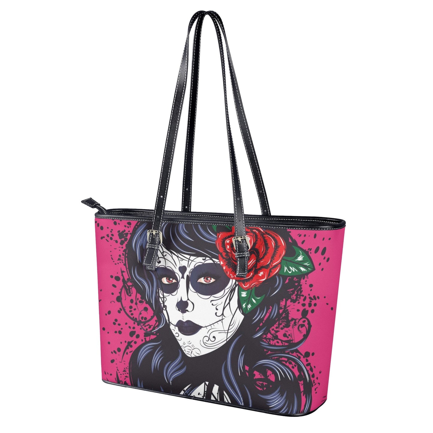 Mexican skull messenger bag, sugar skull travel bag, cinco de mayo skull travel bag, cinco de mayo skull wallet, floral sugar skull handbag
