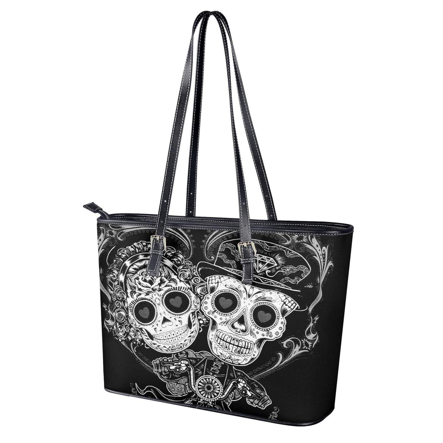 Candy skull handbag, floral skull cosmetic wallet, floral skull shoulder bag, sugar skull girl messenger bag, cinco de mayo skull tote bag