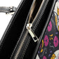 Sugar skull cosmetic wallet, day of the dead tote bag, floral sugar skull travel bag, mexican skull crossbody bag, sugar skull girl handbag