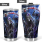 Reaper Skull Mug, death skull mug, halloween tumbler cup mug, evil coffee mug, flower skull beer mug, skull in fire travel mug reaper skull