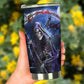 Reaper Skull Mug, death skull mug, halloween tumbler cup mug, evil coffee mug, flower skull beer mug, skull in fire travel mug reaper skull