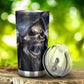 Biker skull jumbo Mug, motorcycle skull cup, flame skull freezer Mug, biker skull tumbler, flame skull tumbler cup mug, skeleton tumbler cup