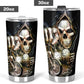 Skull cup, grim reaper tumbler cup mug, skull coffee mug, skull in fire cup, halloween freezer Mug, flame skull tumbler cup mug, flame skull