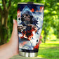Grim reaper travel mug, flame skull mug, floral skull tumbler cup mug, christmas skull freezer Mug, halloween freezer Mug horror tumbler cup