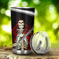 Halloween beer mug, evil jumbo Mug, skull in fire tumbler cup mug, gothic skull tumblr, floral skull travel mug, skeleton tumbler cup mug