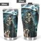 Motorcycle skull mug, halloween freezer Mug, death skull tumbler cup mug, motorcycle skull tumblr, grim reaper cup, biker skull travel mug
