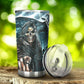 Motorcycle skull mug, halloween freezer Mug, death skull tumbler cup mug, motorcycle skull tumblr, grim reaper cup, biker skull travel mug