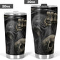 Grim reaper skull tumbler cup mug, horror travel mug, biker skull beer mug, horror coffee mug, gothic skull travel mug, gothic skull cup mug