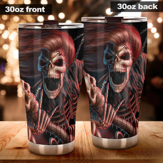 Skeleton freezer Mug, skull mug, biker skull tumbler cup mug, halloween freezer Mug, halloween mug, punisher skull beer mug flower skull cup