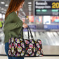 Sugar Skulls Travel Bag, Duffel Bag, Day of the dead Duffle Bag, Candy skull Shoulder Bag, Dia de los muertos Carry On Bag, candy skull bag