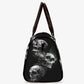 Halloween Hospital Bag, christmas skull monogrammed bag, rose skull handbag, biker skull shoulder bag, death skull handbag, flaming skull