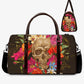 Day of the dead Carry On Bag, sugar skull Carry on Weekender Overnight Bag, mexican skull Overnight Bag, day of the dead monogrammed bags