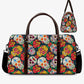 Dia de los muertos skull Vacation Holidays Travel Bag, sugar skull Carry On Bag, calaveras skull Hospital Bag candy skull travel bag handbag