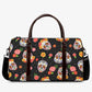 Candy skull monogrammed bag, calaveras skull large travel bag, sugar skull girl Carry on Weekender Overnight Bag, candy skull Overnight Bag