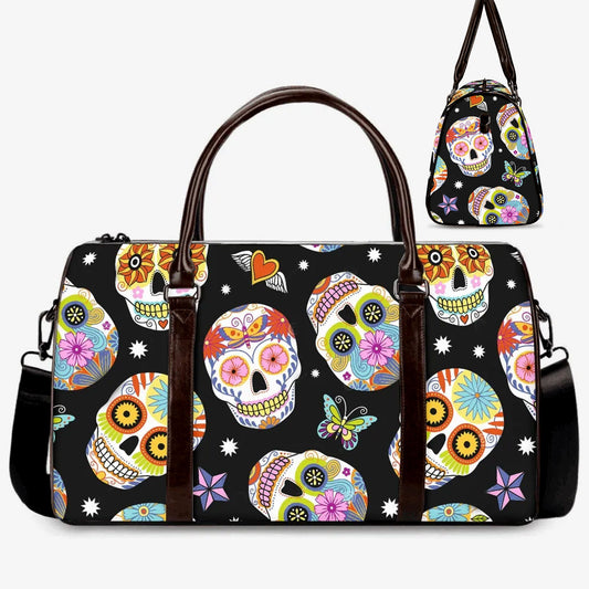 Sugar skull girl Hospital Bag, sugar skull girl Canvas Weekend Travel Bag dia de los muertos skull Canvas Weekend Travel Bag sugar skull bag