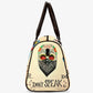 Calaveras skull travel bag, dia de los muertos skull travel bag, dia de los muertos skull weekender bags, floral skull handbag, floral bag