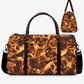 Flaming skull Carry On Bag, christmas skull monogrammed bags, biker skull Hospital Bag, grim reaper Hospital Bags, halloween Hospital Bags