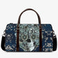 Rose skull handbag, skull Hospital Bag, flaming skull Canvas Weekend Travel Bag, halloween monogrammed bag, flame skull shoulder handbag