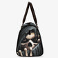 Grim reaper shoulder bag, biker skull duffel bag, halloween large travel bag, motorcycle skull travel bag, death skull travel halloween bag