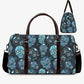 Candy skull large travel bag, day of the dead Vacation Holidays Travel Bag, floral skull Hospital Bag, candy skull Overnight Bag, candy bag