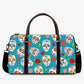 Mexican skull Hospital Bag, floral skull Carry On Bag, calaveras skull weekender bags, floral sugar skull duffel bag, mexico shoulder bags