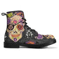 Day of the dead waterproof boot, calaveras skull shoes, mexican skull men women boots, floral skull waterproof boot, mexico men women boots