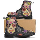 Day of the dead waterproof boot, calaveras skull shoes, mexican skull men women boots, floral skull waterproof boot, mexico men women boots