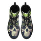 Gothic skull unisex boots, biker skull winter boots, death skull ankle Boots, skeleton waterproof Lace Up Anti-Slip platform nooties boots