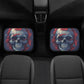 Horror car seat cushion cover, flame skull seat cover for car, punisher skull car seat protector, rose skull car seat tool, goth seat covers