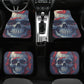 Horror car seat cushion cover, flame skull seat cover for car, punisher skull car seat protector, rose skull car seat tool, goth seat covers