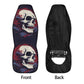 Grim reaper car seat protector cover skull in fire car protector skull in fire car seat protector cover gothic skull skull car floor mat set